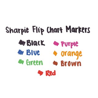 Foto 3 | Rotuladores Sharpie Para Rotafolios, 8 Unidades, Punta Redonda, Varios Colores - Venta Internacional.