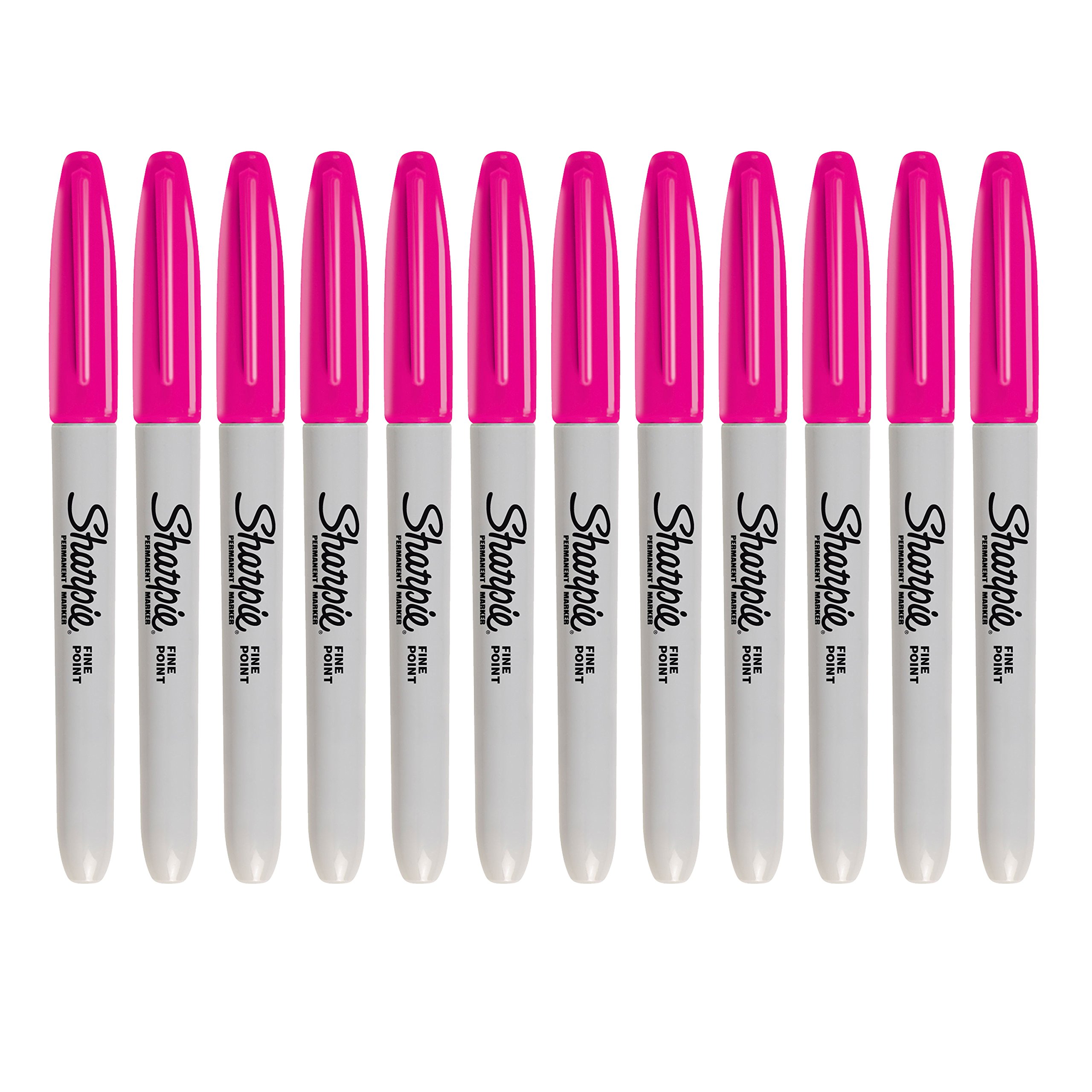 Foto 2 pulgar | Marcador Permanente Sharpie Fine Point Magenta 12 Piezas - Venta Internacional