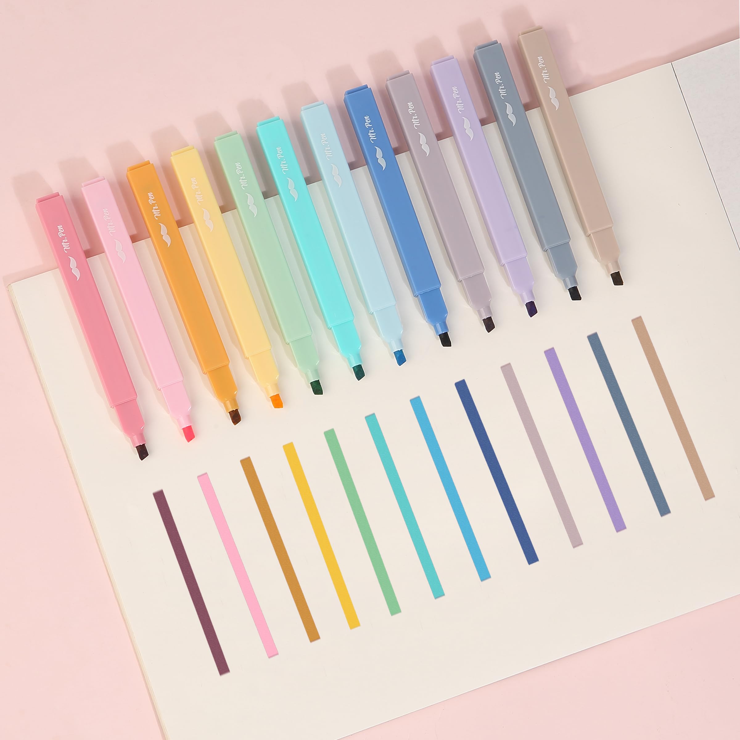Foto 7 | Iluminadores Y Bolígrafos De Gel Mr. Pen Aesthetic, Paquete De 24 - Venta Internacional.