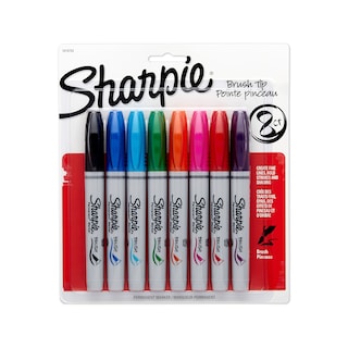 Foto 1 | Rotuladores Permanentes Sharpie Con Punta De Pincel, 8 Rotuladores De Colores - Venta Internacional.