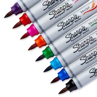 Foto 3 | Rotuladores Permanentes Sharpie Con Punta De Pincel, 8 Rotuladores De Colores - Venta Internacional.