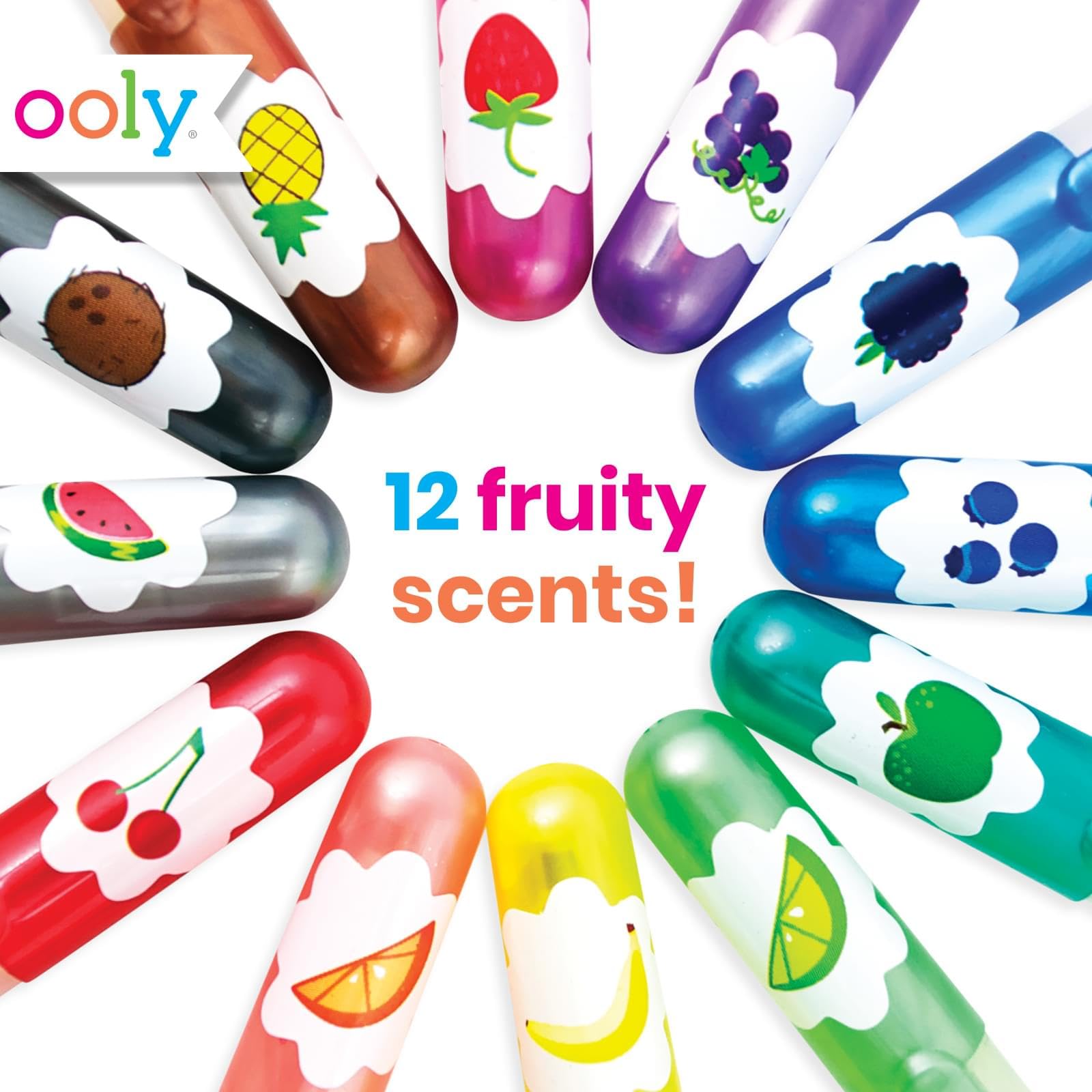 Foto 4 pulgar | Bolígrafos De Gel Con Purpurina Perfumados Oly Yummy, Juego De 12 Unidades, 1 Mm - Venta Internacional.