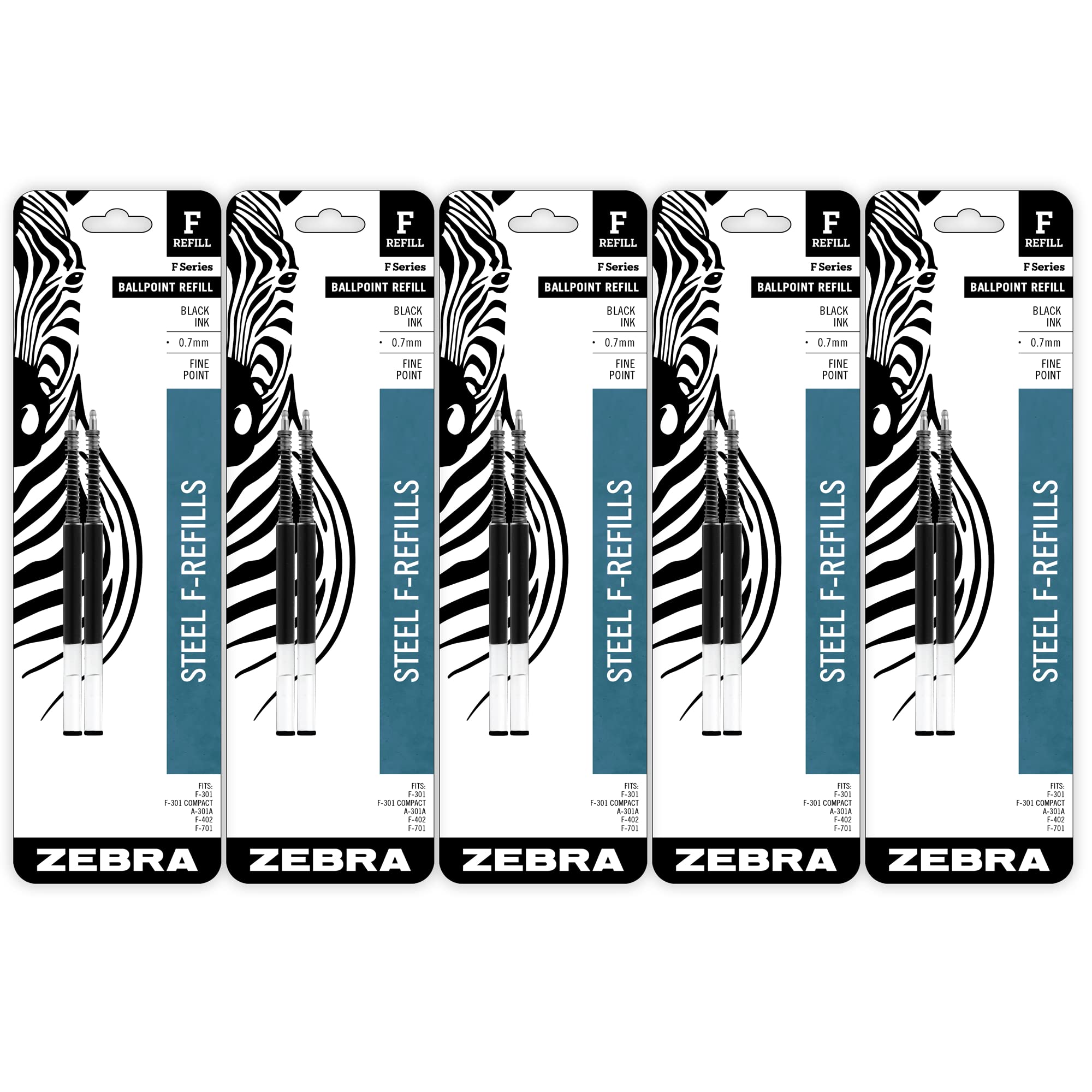 Foto 2 pulgar | Recambio Para Bolígrafo Zebra F-series, Acero Inoxidable, 0,7 Mm - Venta Internacional.
