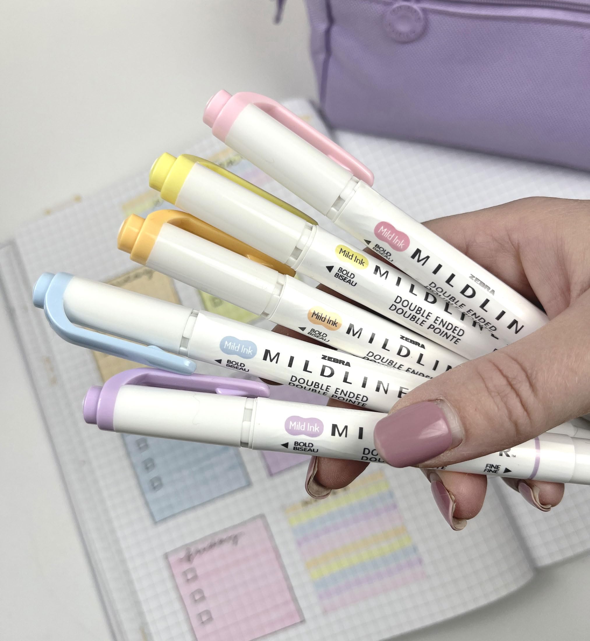 Foto 5 pulgar | Set De Iluminadores Zebra Pen Mildliner De Doble Punta, Paquete De 5 - Venta Internacional.