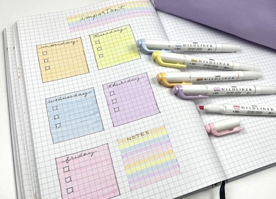 Foto 5 | Set De Iluminadores Zebra Pen Mildliner De Doble Punta, Paquete De 5 - Venta Internacional.