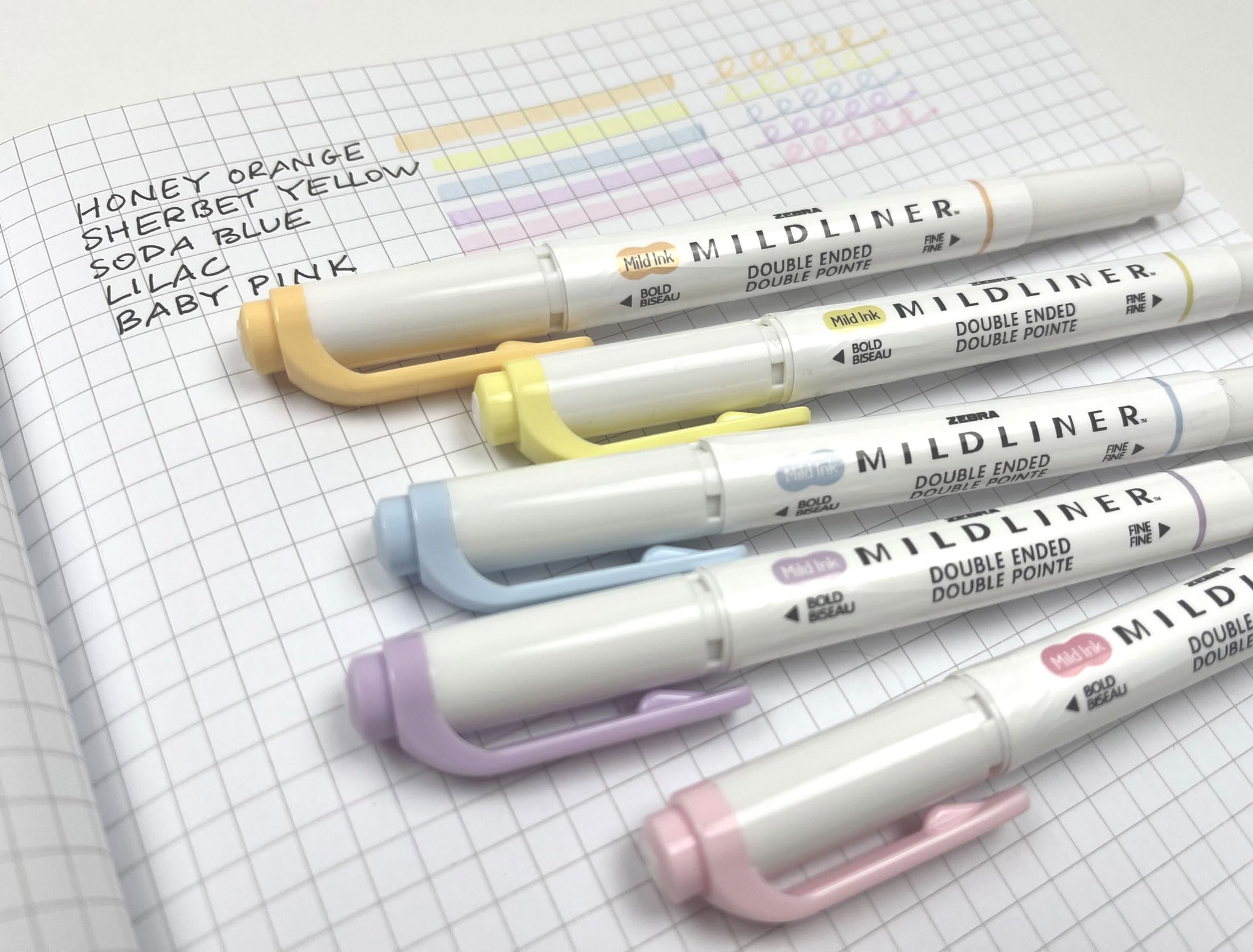 Foto 6 | Set De Iluminadores Zebra Pen Mildliner De Doble Punta, Paquete De 5 - Venta Internacional.