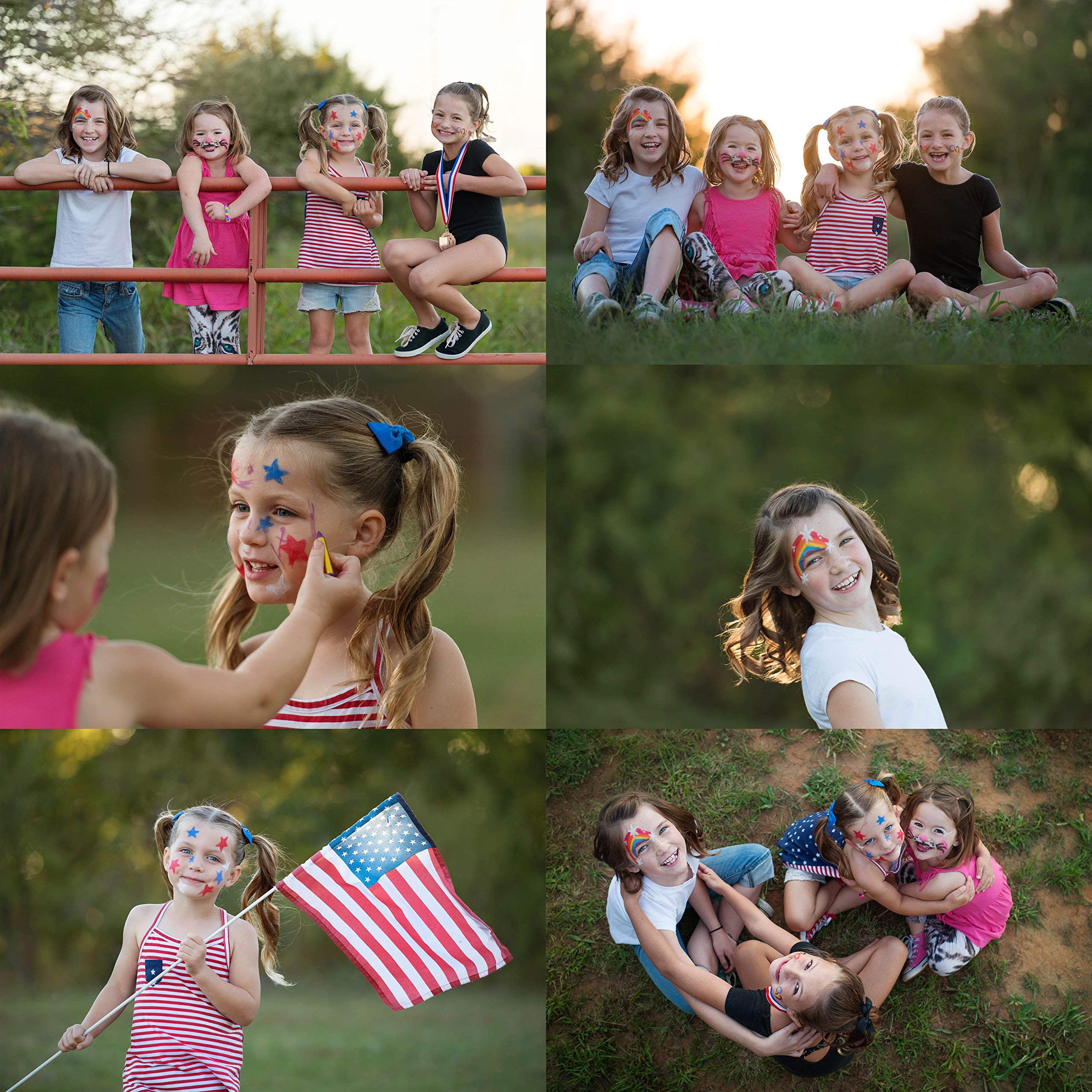 Foto 5 | Crayones De Pintura Facial Dress Up America Con Libro De Arte De 12 Colores - Venta Internacional.
