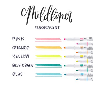Foto 2 | Rotulador Zebra Pen Mildliner, Paquete De 5 Colores Fluorescentes - Venta Internacional.