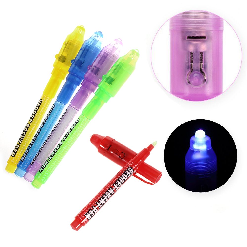 Foto 4 pulgar | Bolígrafo De Tinta Invisible Maleden Upgrade Spy Con Luz Uv (6 Unidades) - Venta Internacional.