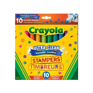 Foto 1 | Marcadores Stampers Crayola Ultraclean, Lavables, 10 Unidades Por Paquete - Venta Internacional.