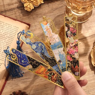 Foto 4 | Marcador Emmoolife, Pintura Al Óleo De Metal De Monet Van Gogh, X4 - Venta Internacional.