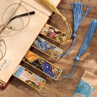 Foto 6 | Marcador Emmoolife, Pintura Al Óleo De Metal De Monet Van Gogh, X4 - Venta Internacional.
