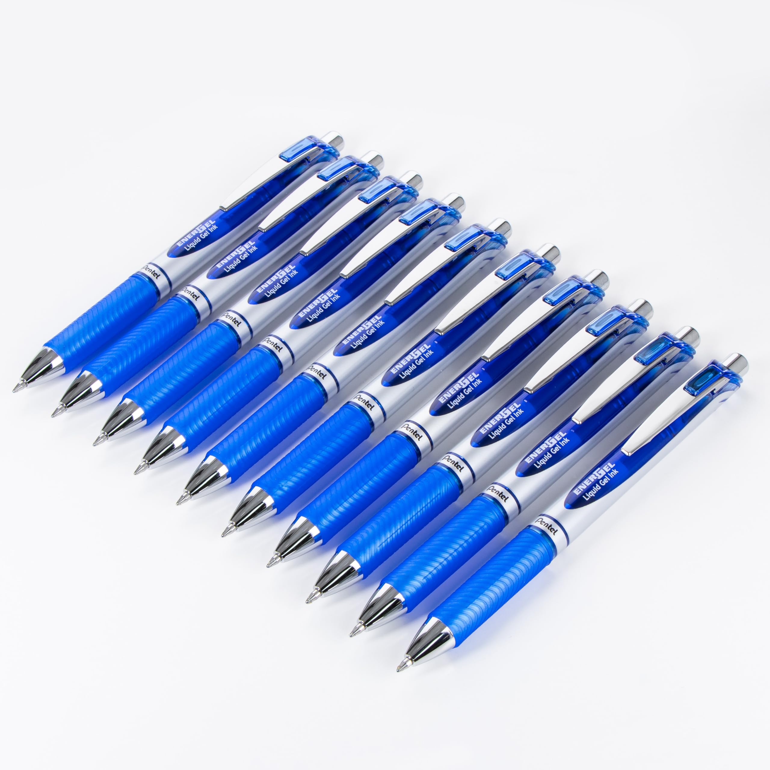 Foto 3 pulgar | Bolígrafos De Tinta De Gel Líquido Pentel Energel 0.7 Mm Rtx Blue X10 - Venta Internacional.
