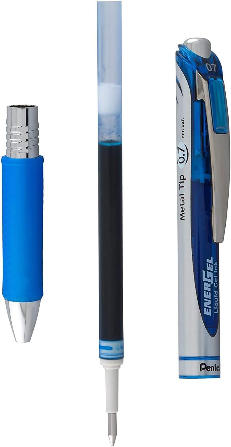 Foto 5 pulgar | Bolígrafos De Tinta De Gel Líquido Pentel Energel 0.7 Mm Rtx Blue X10 - Venta Internacional.