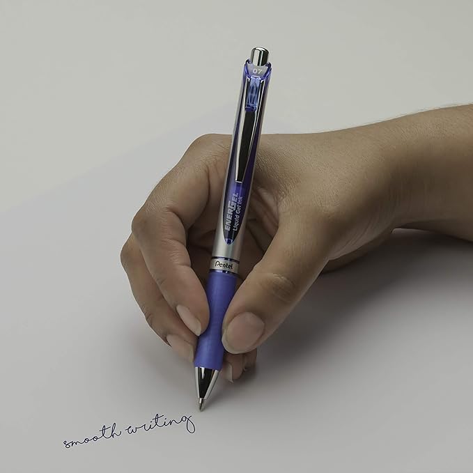 Foto 6 pulgar | Bolígrafos De Tinta De Gel Líquido Pentel Energel 0.7 Mm Rtx Blue X10 - Venta Internacional.