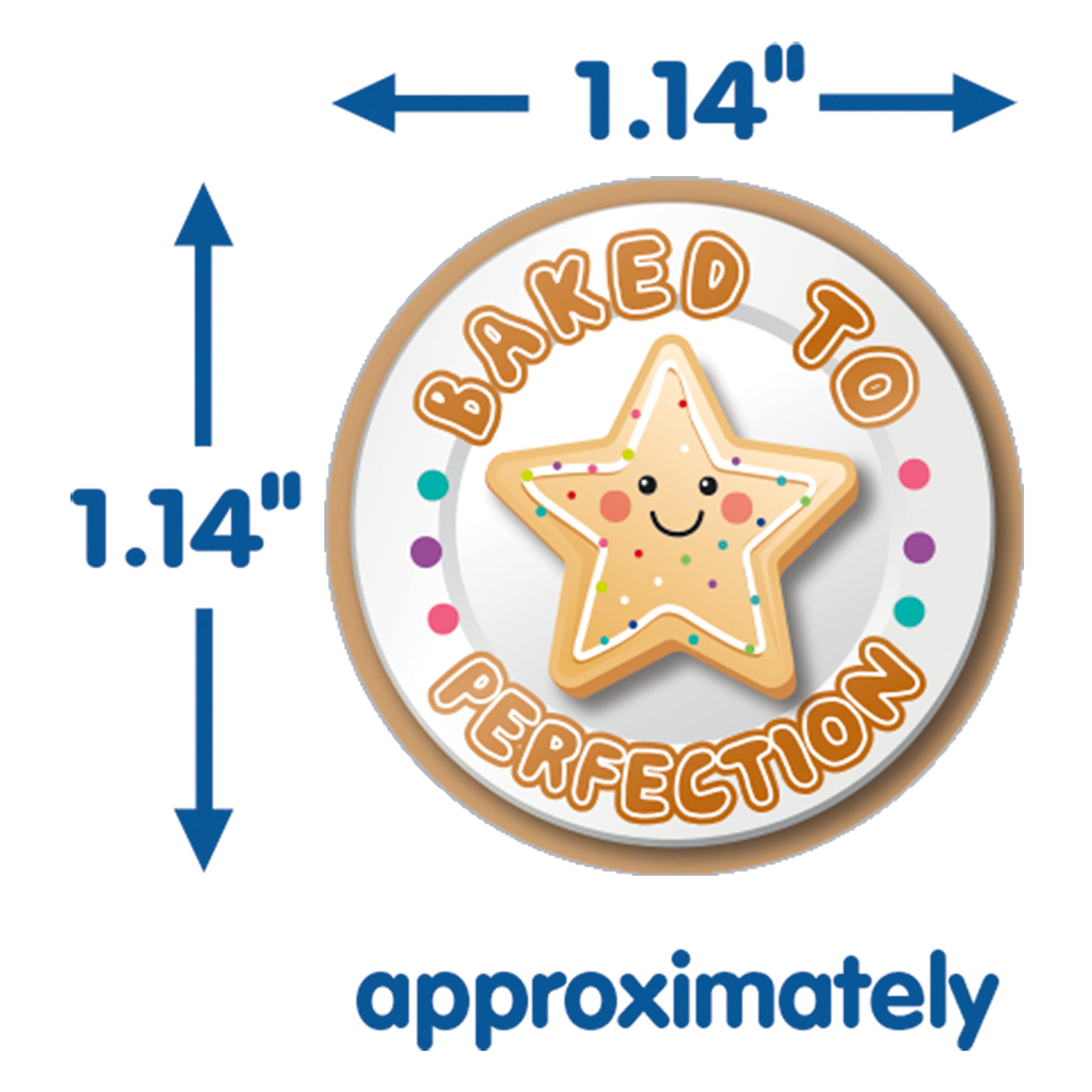 Foto 4 | Pegatinas Eureka Star Cookies Con Aroma A Galletas De Azúcar, 80 Unidades - Venta Internacional.