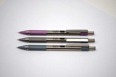Foto 3 | Lápiz Mecánico Zebra Pen M-301 De Acero Inoxidable 0,7 Mm, Paquete De 4 - Venta Internacional.