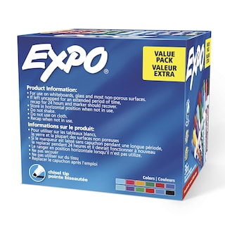 Foto 7 | Rotuladores De Borrado En Seco Expo Con Punta Cincelada De Bajo Olor, 36 Unidades, Surtidos - Venta Internacional.