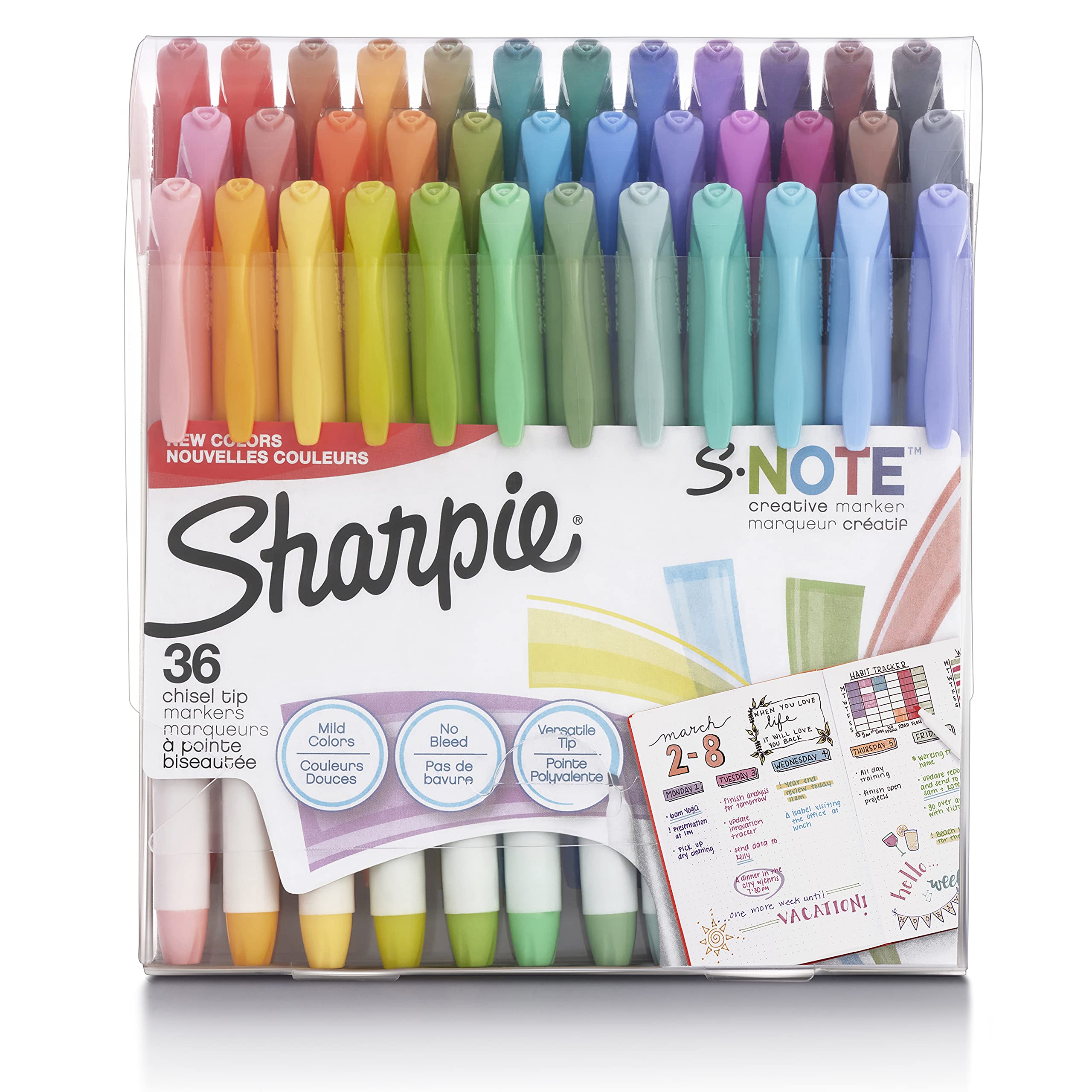 Foto 2 pulgar | Juego De Rotuladores Sharpie S-note Creative Pastel, 36 Unidades - Venta Internacional.