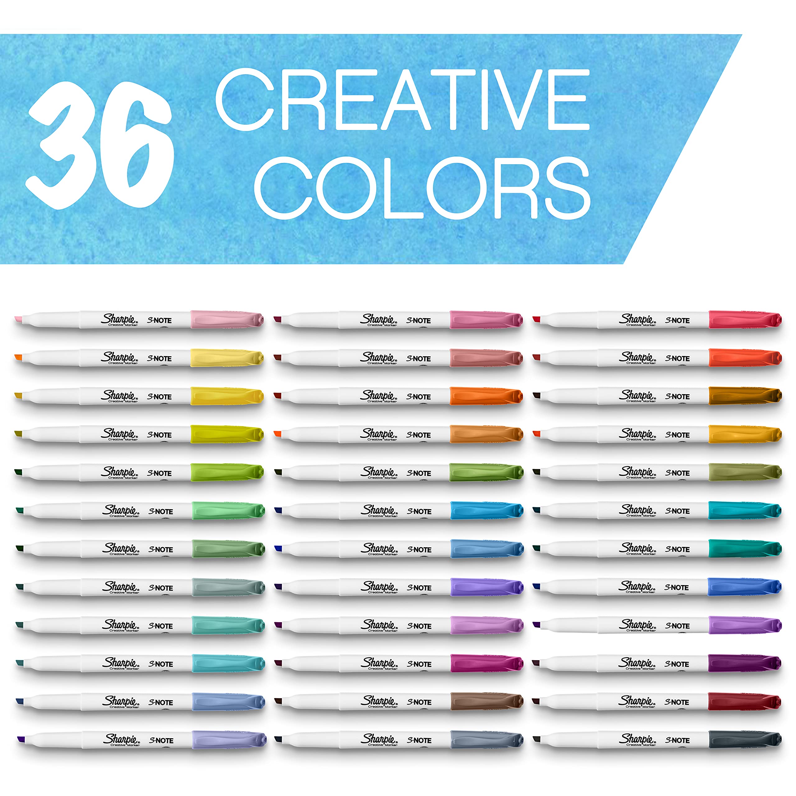 Foto 4 | Juego De Rotuladores Sharpie S-note Creative Pastel, 36 Unidades - Venta Internacional.