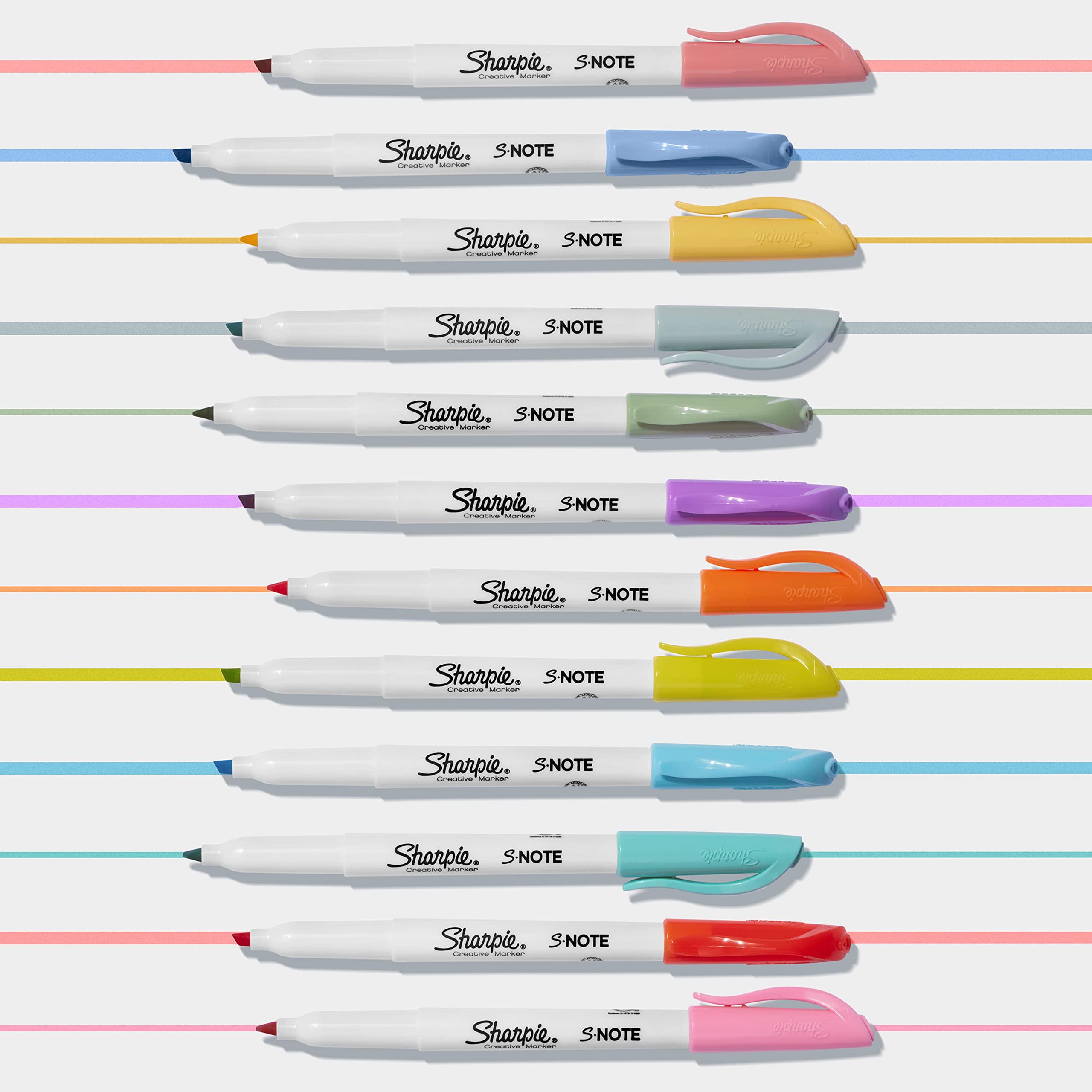 Foto 7 | Juego De Rotuladores Sharpie S-note Creative Pastel, 36 Unidades - Venta Internacional.