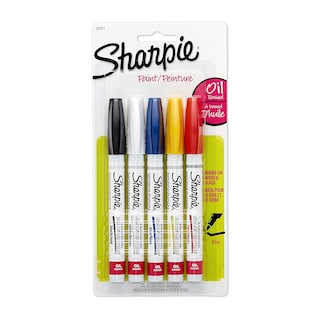 Foto 1 | Marcadores De Pintura Sharpie, Con Base De Aceite, Punta Fina, Juego De 5 Colores - Venta Internacional.