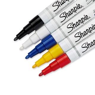 Foto 3 | Marcadores De Pintura Sharpie, Con Base De Aceite, Punta Fina, Juego De 5 Colores - Venta Internacional.