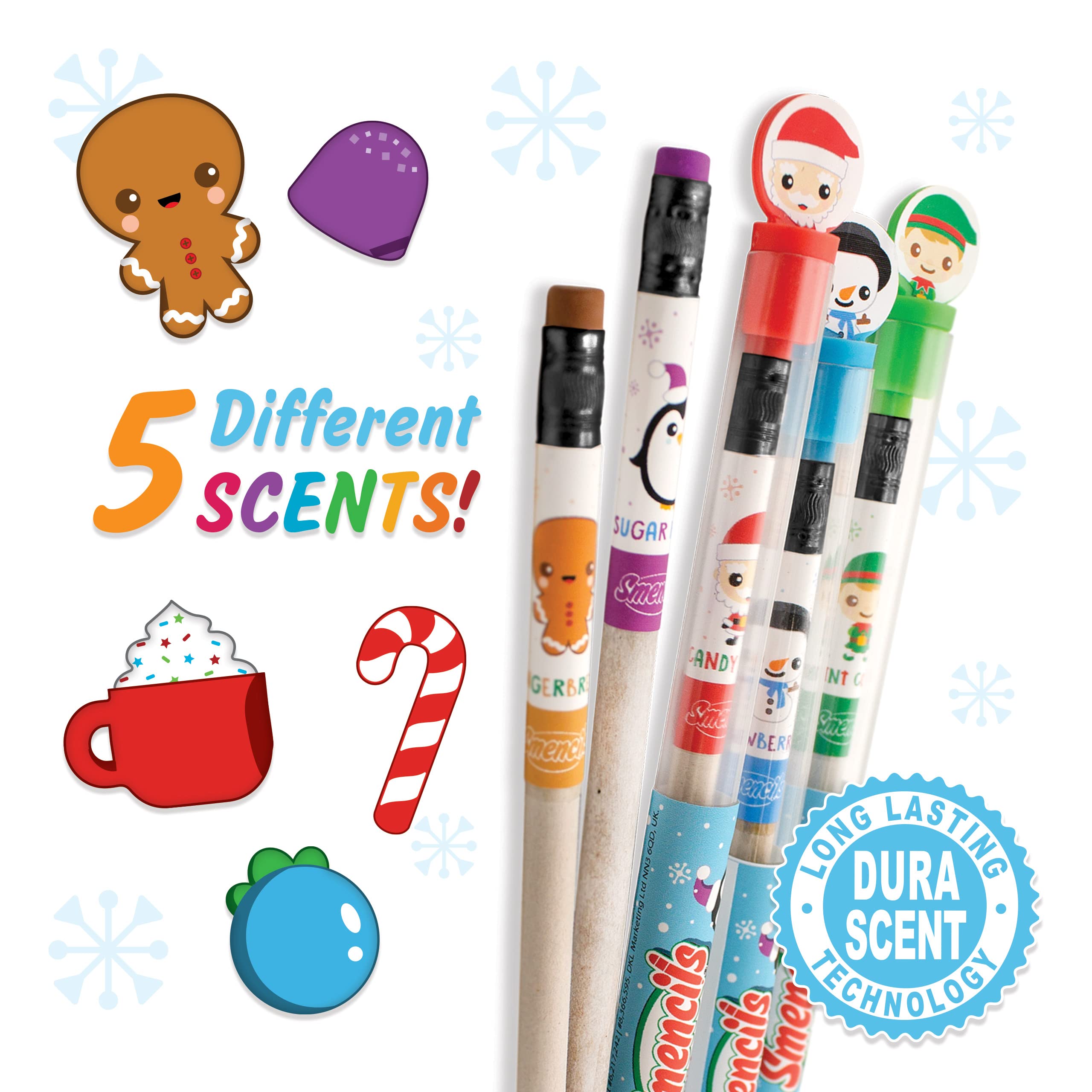 Foto 4 pulgar | Lápices Perfumados Holiday Hb #2 Gourmet Para Niños, 5 Unidades - Venta Internacional.