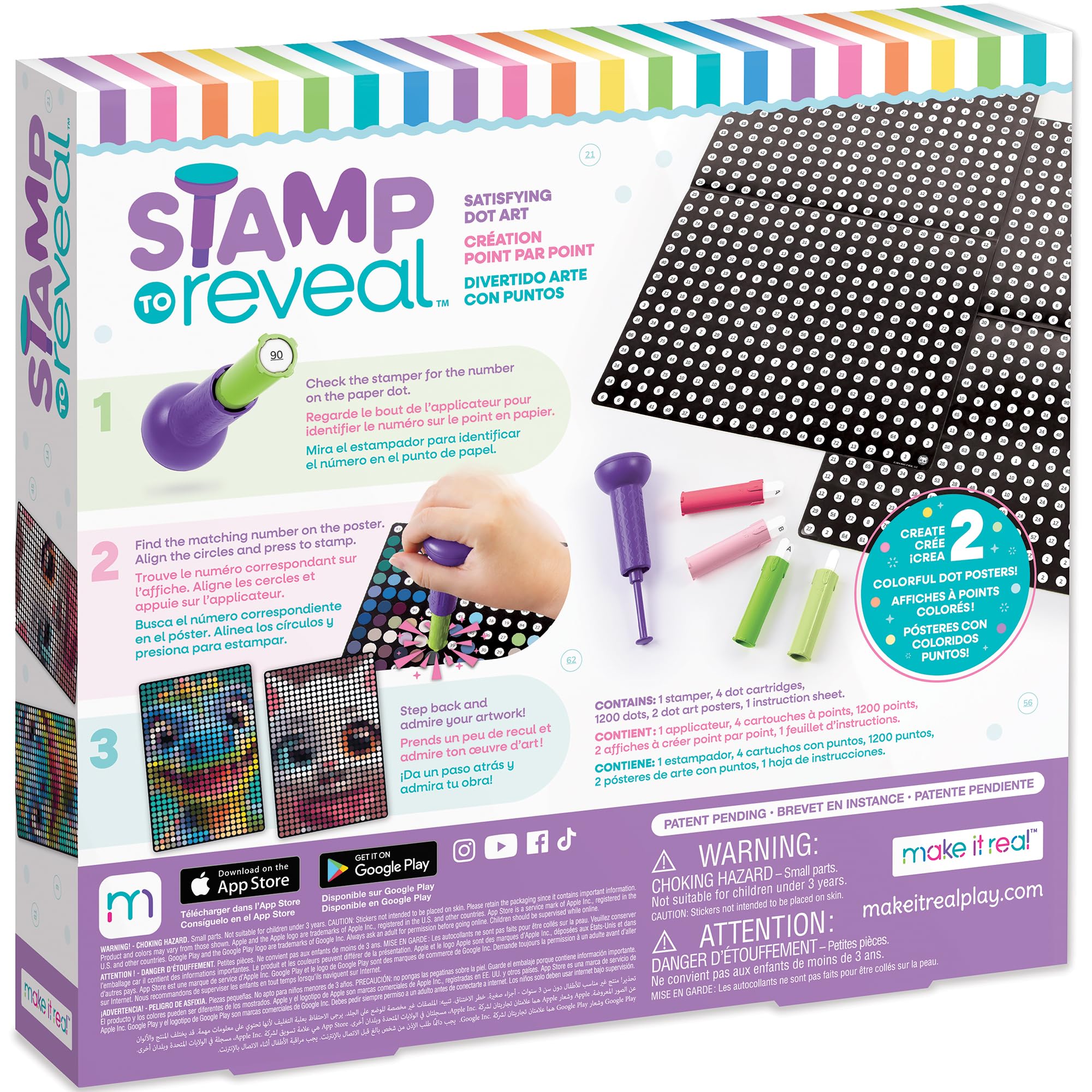 Foto 3 pulgar | Kit De Manualidades Con Sello Make It Real Para Revelar 2 Personajes De Más De 6 Años - Venta Internacional.