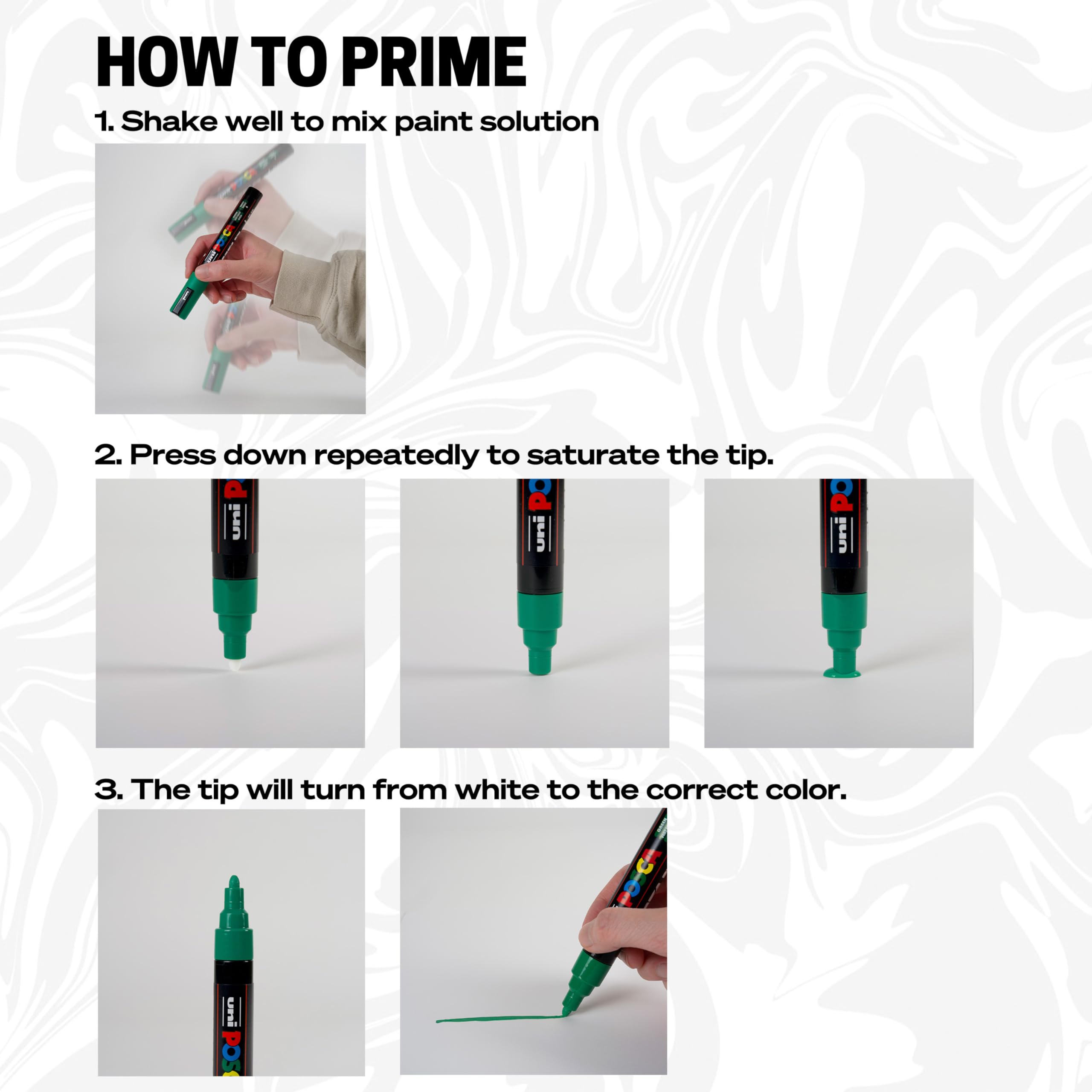 Foto 3 | Marcadores De Pintura Posca 5m, Tamaño Mediano, Con Puntas Reversibles, Juego De 8 Piezas - Venta Internacional.
