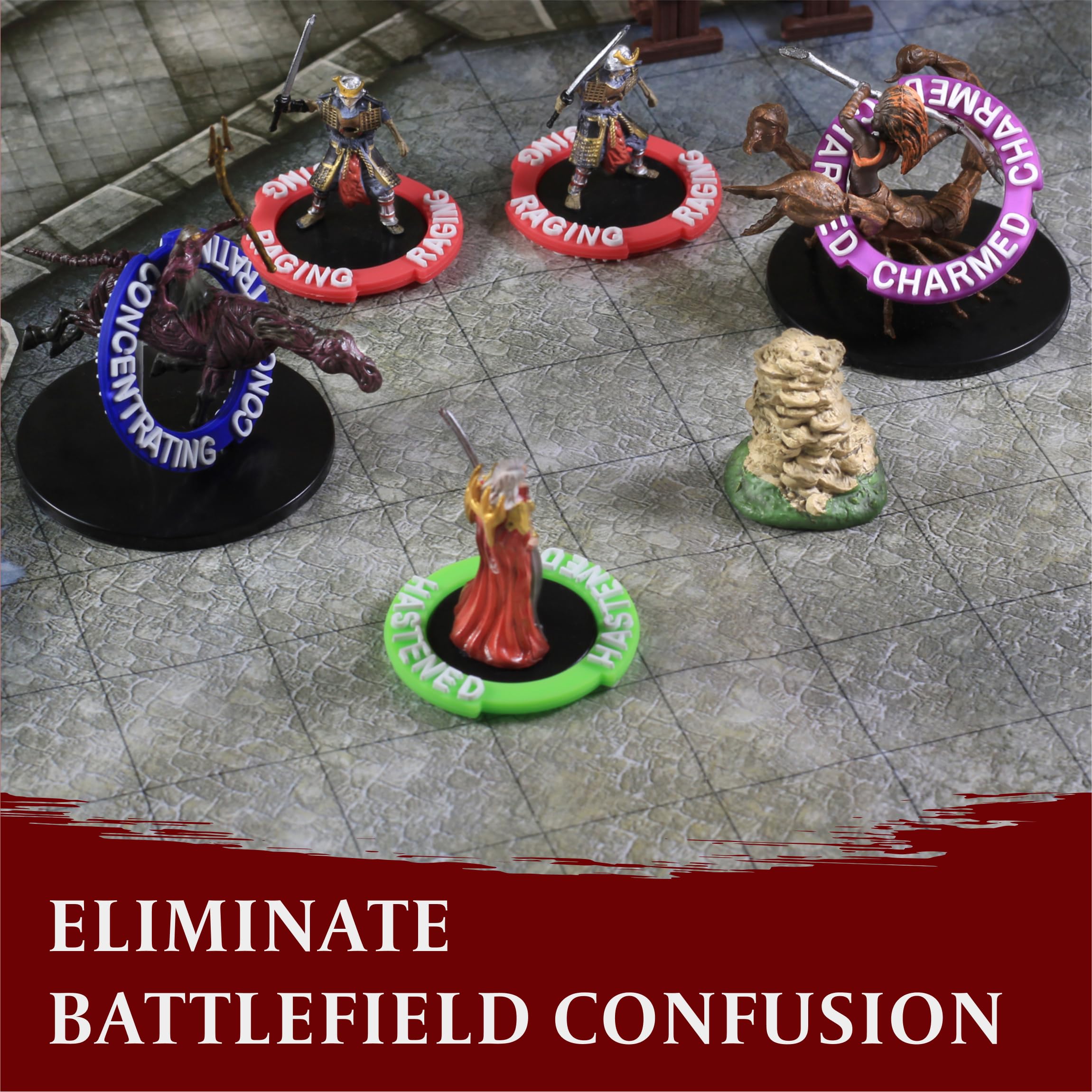 Foto 4 pulgar | Marcadores De Estado Dnd Miniatures, 96 Anillos Para Rpg Dnd Pathfinder - Venta Internacional.