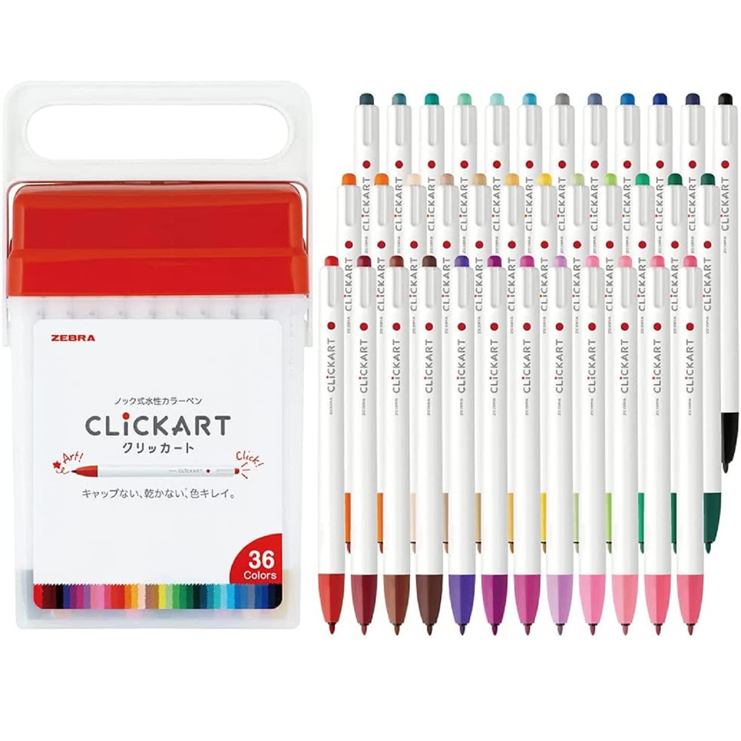 Foto 2 pulgar | Rotuladores A Base De Agua Zebra Wyss22-36c-n Clickart 36 Colores - Venta Internacional.
