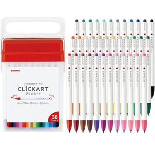 Foto 1 | Rotuladores A Base De Agua Zebra Wyss22-36c-n Clickart 36 Colores - Venta Internacional.