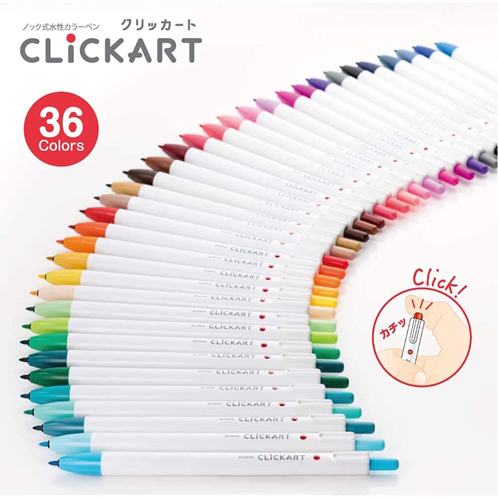 Foto 8 pulgar | Rotuladores A Base De Agua Zebra Wyss22-36c-n Clickart 36 Colores - Venta Internacional.