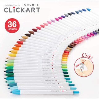 Foto 7 | Rotuladores A Base De Agua Zebra Wyss22-36c-n Clickart 36 Colores - Venta Internacional.