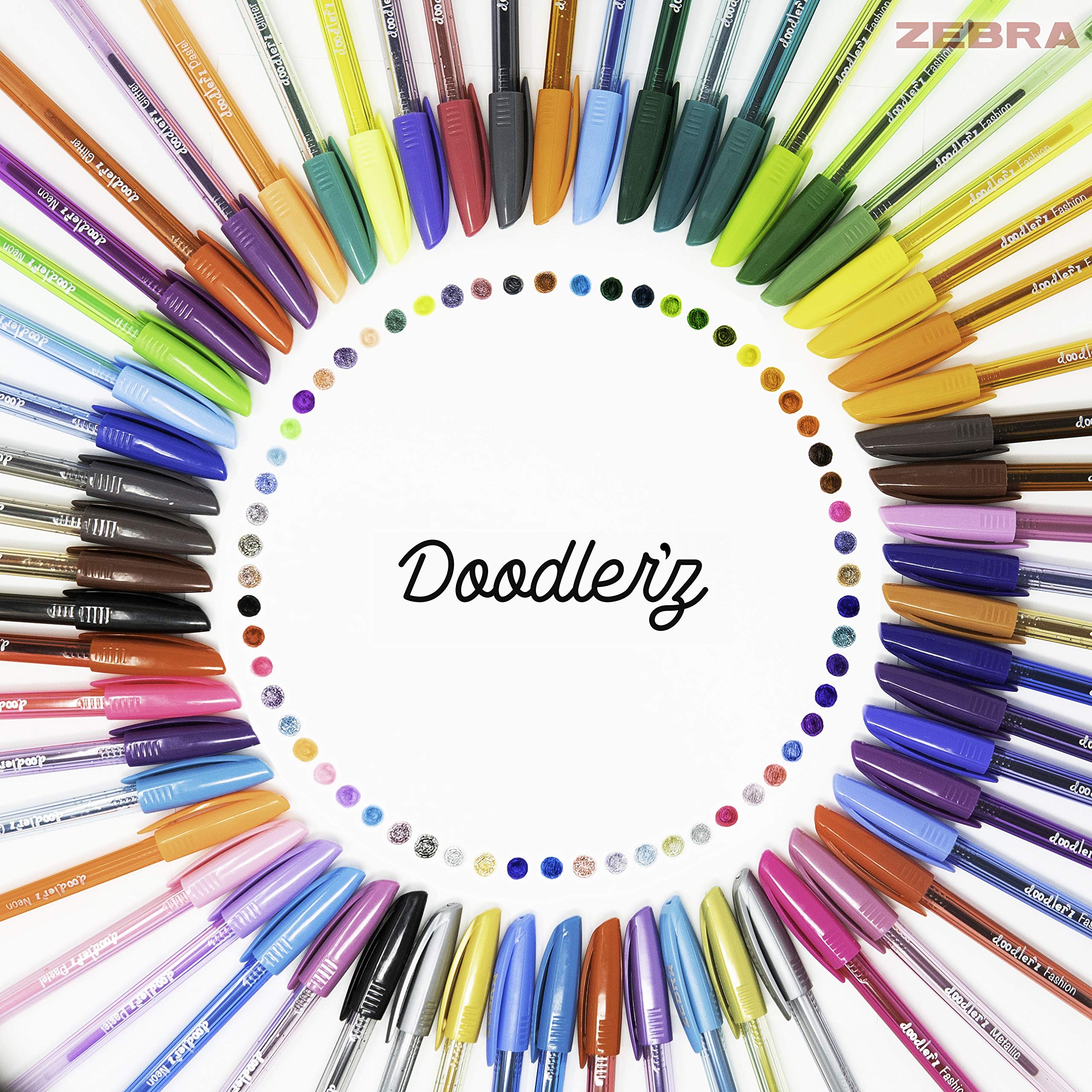 Foto 5 pulgar | Bolígrafo De Gel Zebra Pen Doodler'z De 1,0 Mm, Surtido De 60 Unidades - Venta Internacional.