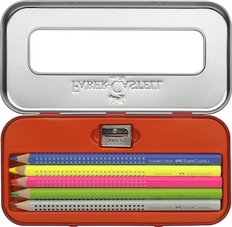 Foto 2 | Lápices Para Colorear Faber-castell Jumbo Grip 8 Colores - Venta Internacional.