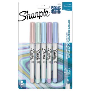 Foto 1 | Rotulador Permanente Sharpie Mystic Gems, Punta Ultrafina, Paquete De 5 - Venta Internacional.