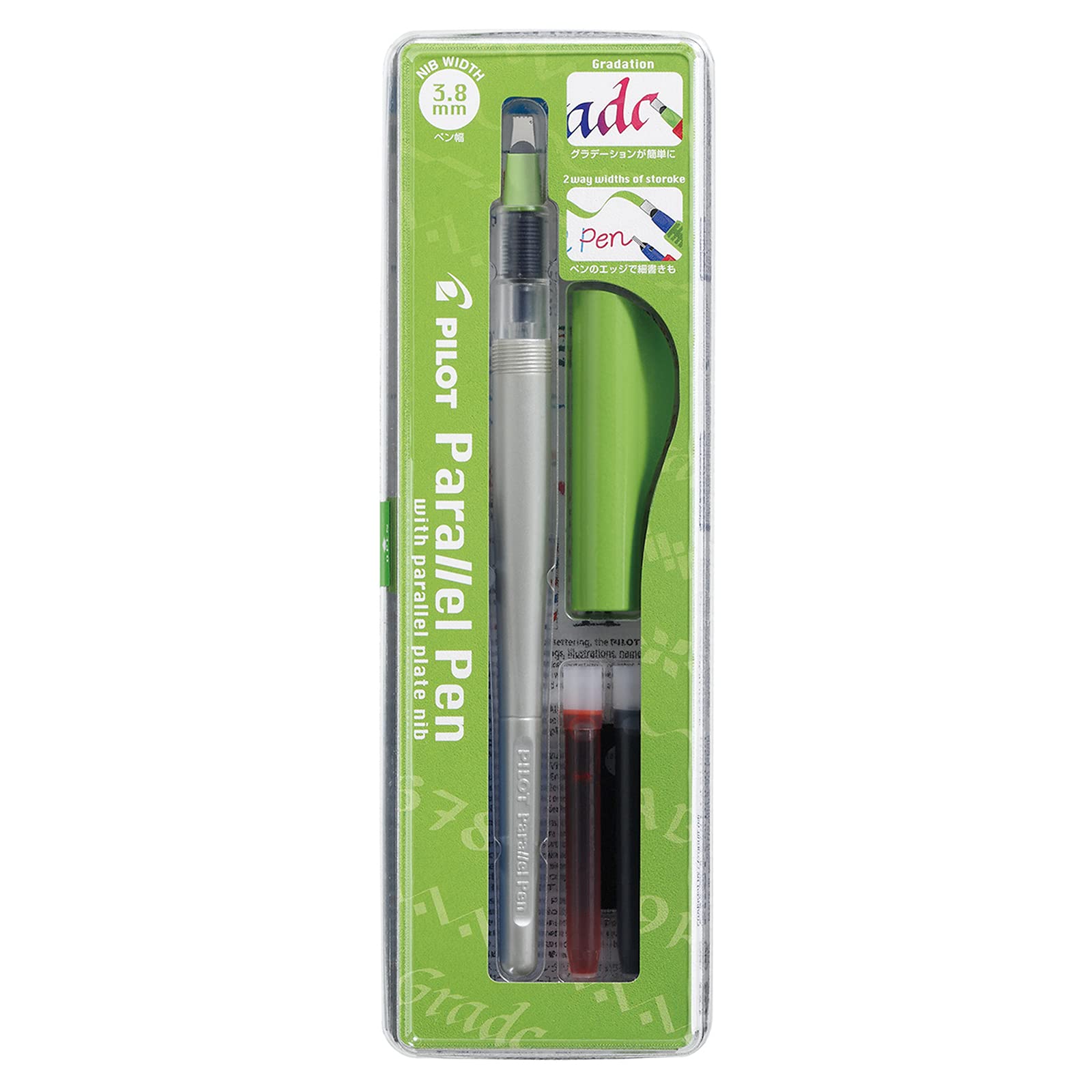 Foto 2 pulgar | Juego De Bolígrafos De Caligrafía Pilot Parallel Con Punta De 3,8 Mm Con Cartuchos De Tinta - Venta Internacional.