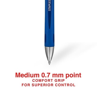 Foto 3 | Bolígrafos De Tinta En Gel Staples Sonix, Retráctiles, Tamaño Mediano, Azul - Venta Internacional.