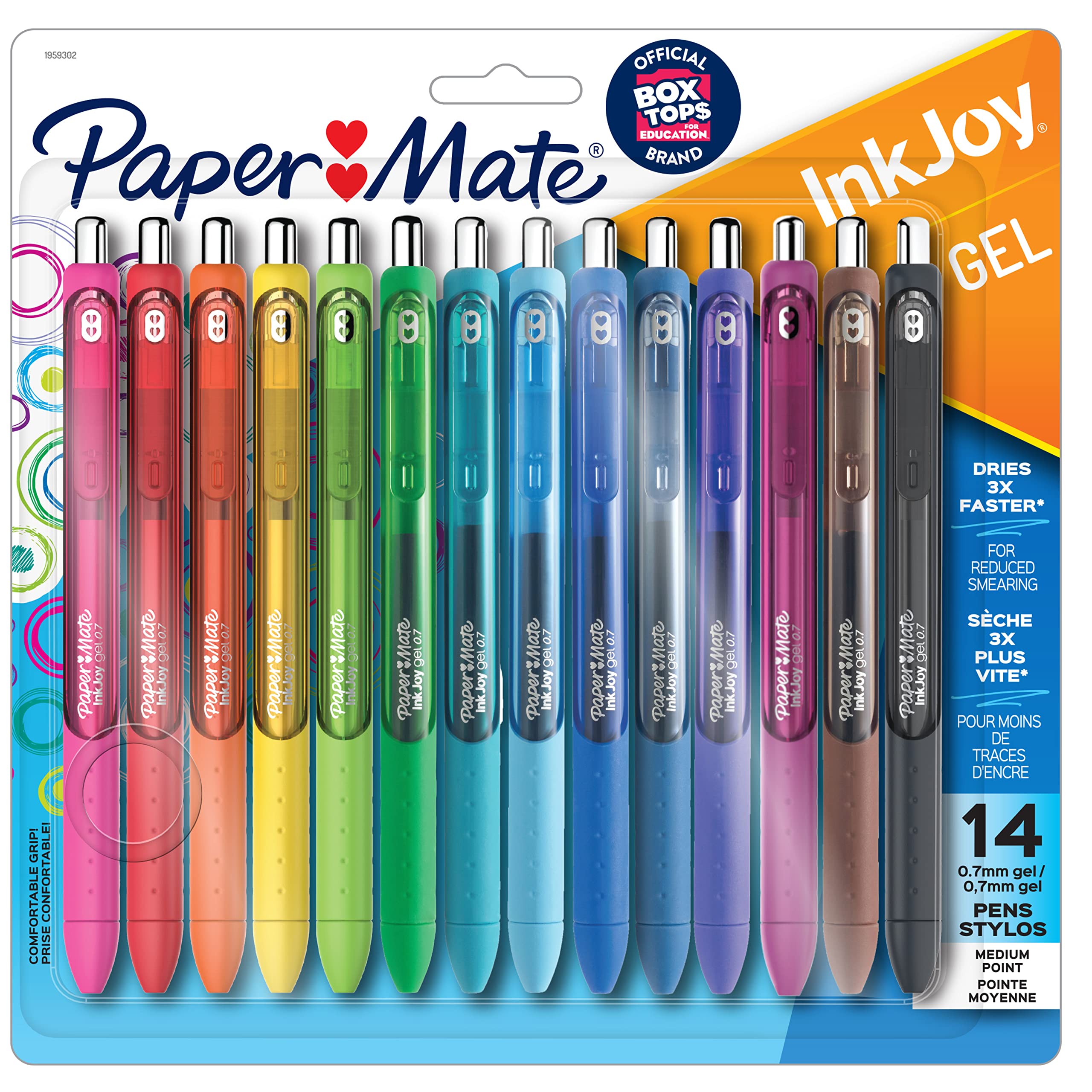 Foto 1 | Bolígrafos De Gel Paper Mate Inkjoy De Punta Mediana, Juego De 14 - Venta Internacional.