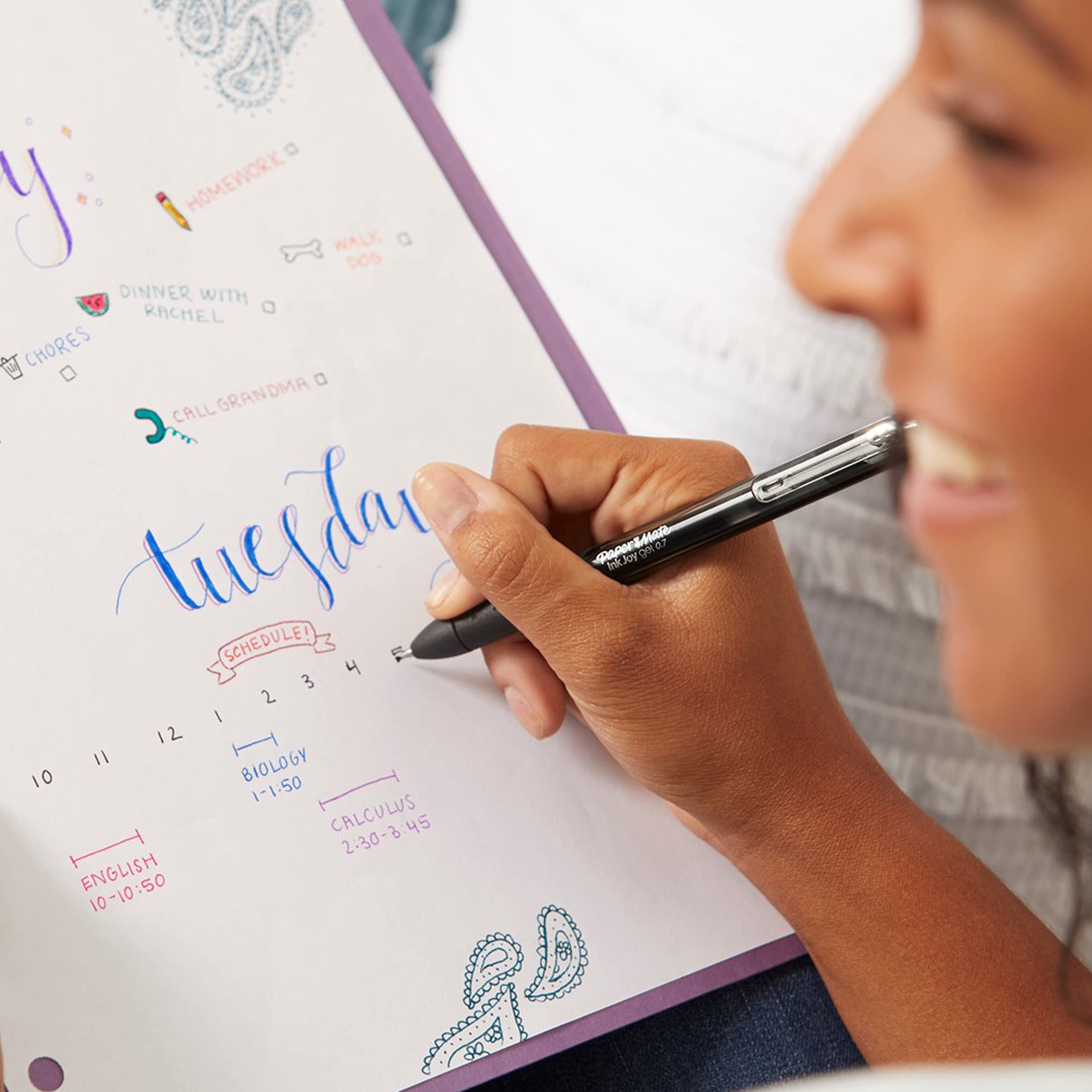 Foto 4 | Bolígrafos De Gel Paper Mate Inkjoy De Punta Mediana, Juego De 14 - Venta Internacional.
