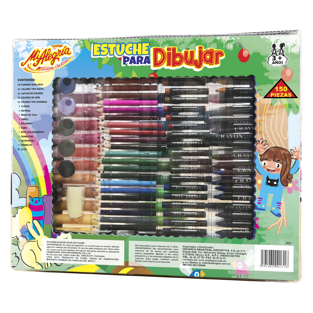 Foto 4 pulgar | Estuche Para Dibujar Mi Alegría Crea Arte Donde Quieras