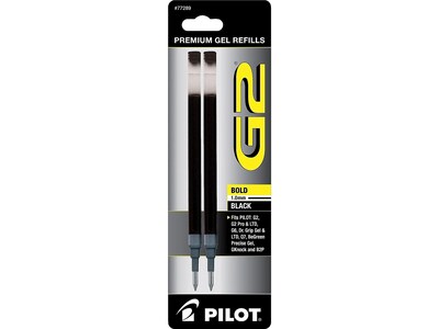 Foto 2 | Recambios De Tinta De Gel Pilot G2 Bold Point De 1 Mm, Color Negro, Paquete De 2 - Venta Internacional.