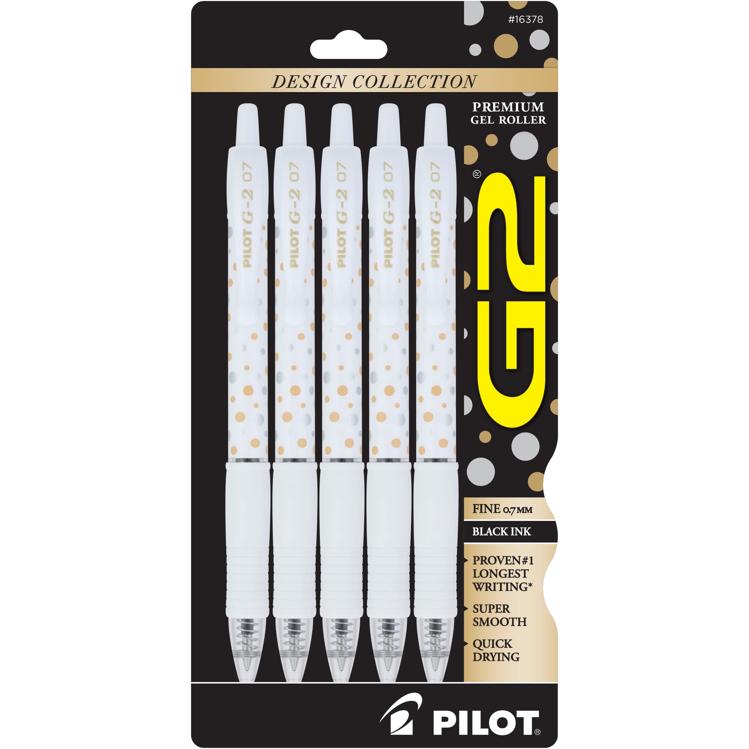 Foto 2 pulgar | Bolígrafos De Gel Pilot G2 Premium De Punta Fina De 0,7 Mm, Paquete De 5 - Venta Internacional.