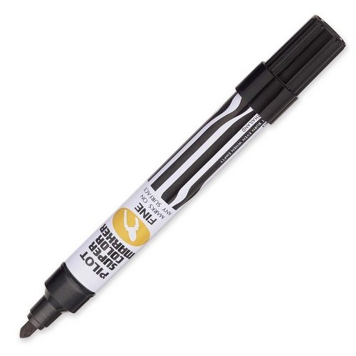Foto 4 pulgar | Rotuladores Permanentes Pilot Super Color Black Fine, Paquete De 12 - Venta Internacional.