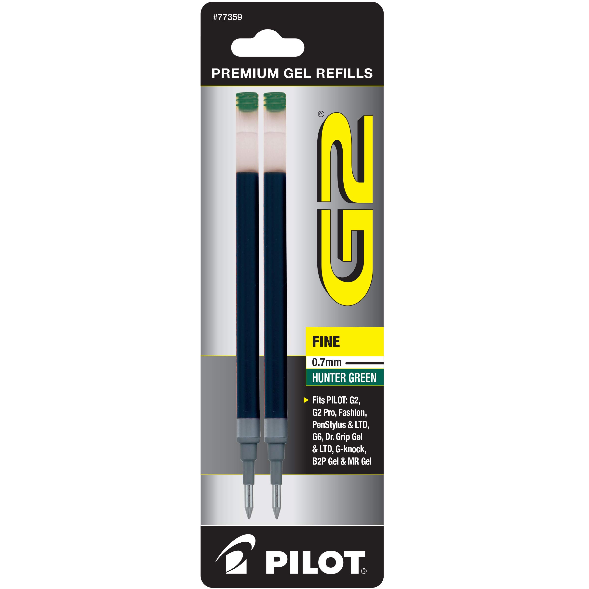 Foto 2 pulgar | Recambios De Tinta De Gel Pilot G2 Fine Point 0.7 Mm Hunter Green X2 - Venta Internacional.