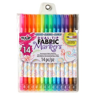 Foto 1 | Marcadores De Tela Tulip Dual Tip, Paquete De 14 Unidades, Para Telas Blancas - Venta Internacional.