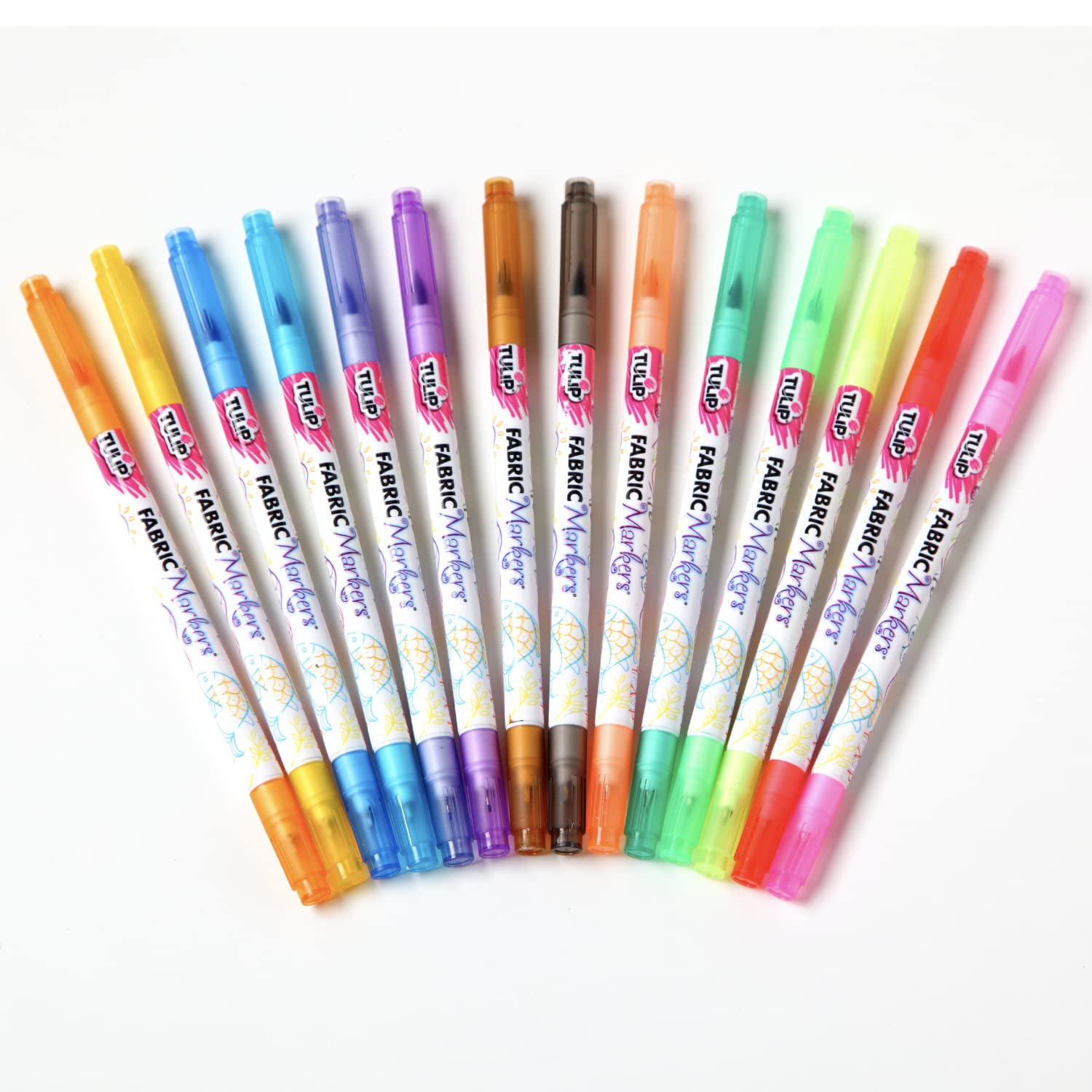 Foto 2 | Marcadores De Tela Tulip Dual Tip, Paquete De 14 Unidades, Para Telas Blancas - Venta Internacional.