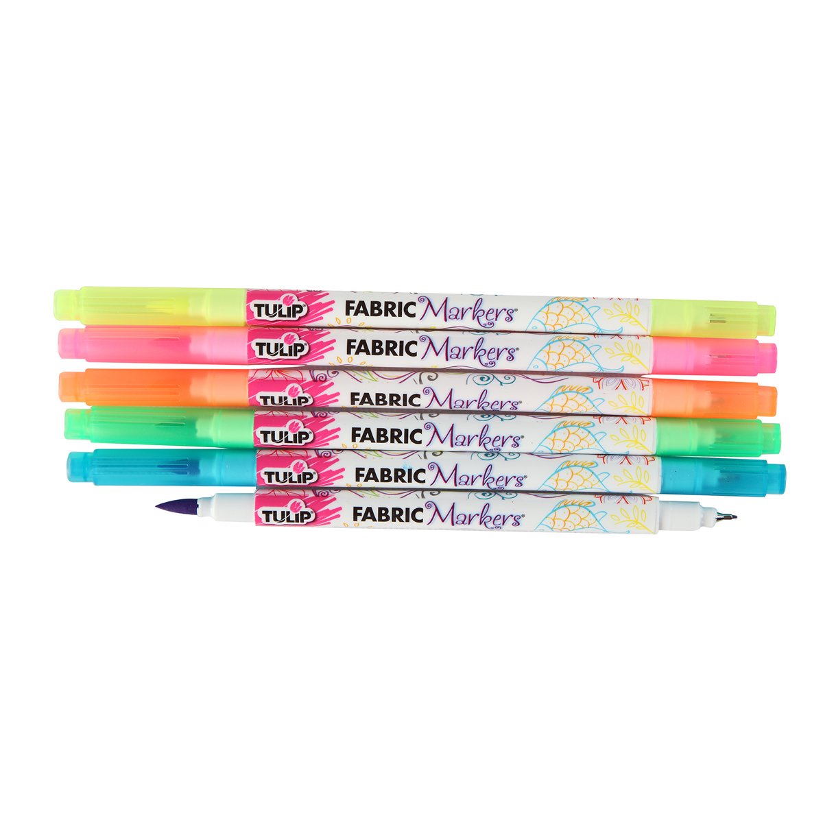 Foto 4 pulgar | Marcadores De Tela Tulip Dual Tip, Paquete De 14 Unidades, Para Telas Blancas - Venta Internacional.
